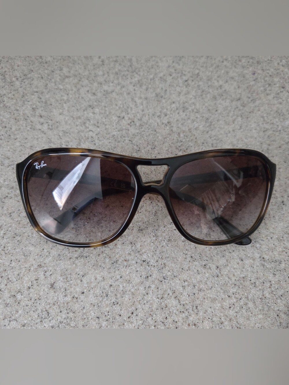 Ray Ban CATS 4000 Light Havana Gradient Crystal Brown Tortoise Sunglasses Unisex